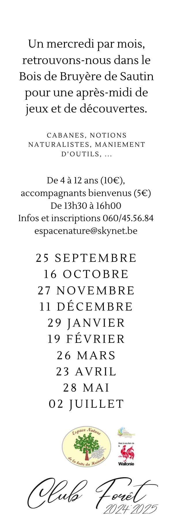 Club Forêt 2024-2025