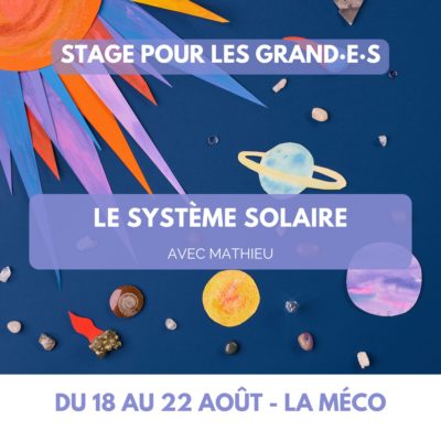 Stage été Le système solaire