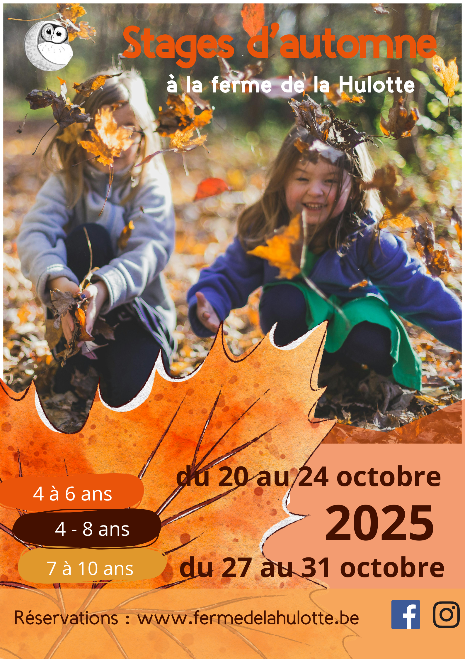 Chouette automne à la ferme