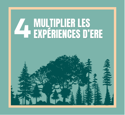  4.	Multiplier les expériences d’ErE : 