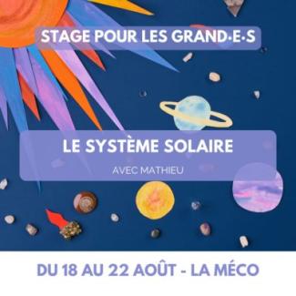 Stage été Le système solaire