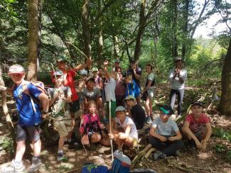 Un stage principalement en forêt.