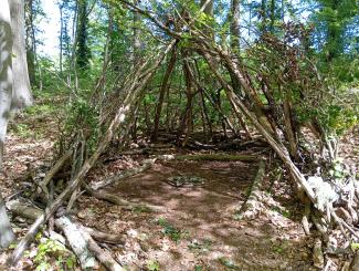 construction d'une cabane