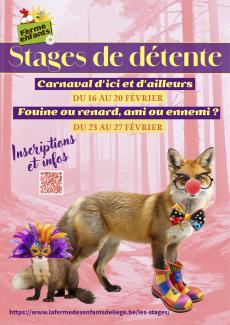 Affiche stages de détente